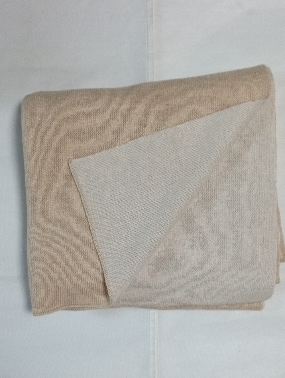 Club Monaco Bedford Scarf Reversible In Tan And Cream